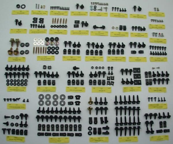 A large collection of different types of hardware.