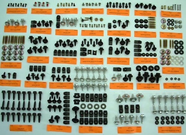 A large collection of different types of hardware.