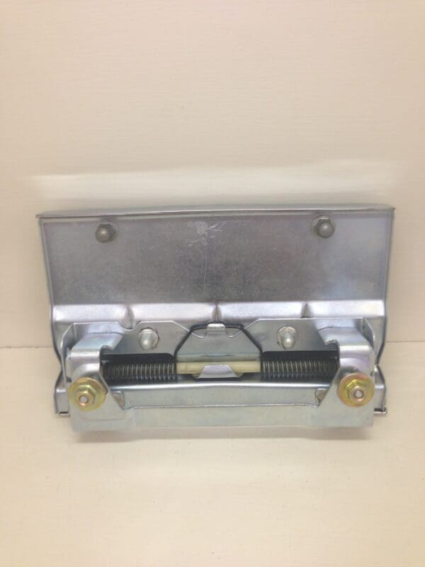 A metal box with two locks on top of it.