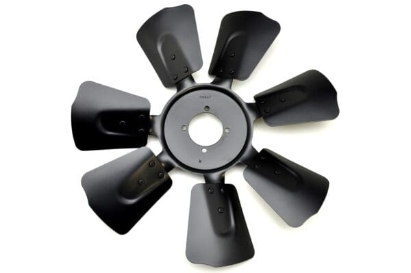 A fan blade is shown with six blades.