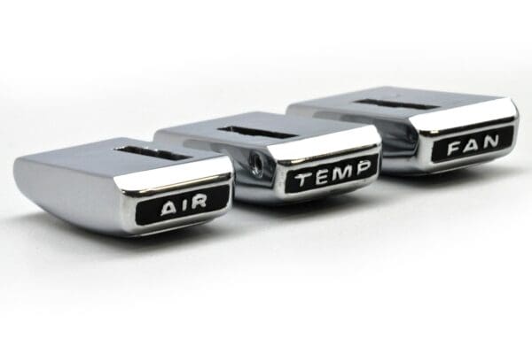 Three chrome air, one temperature and one air.