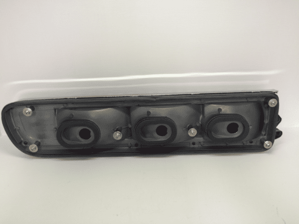 A black and white photo of an engine compartment.