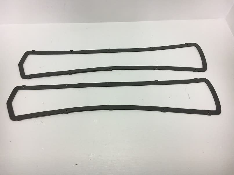 A set of four rubber seals for the door seal on a car.